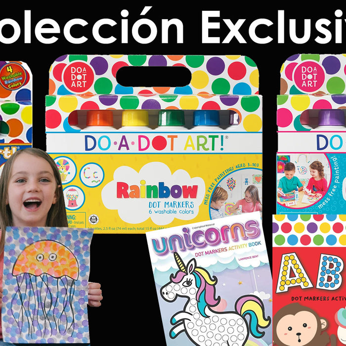 Colección Exclusiva Dot A Dot Art Marcadores y Libros