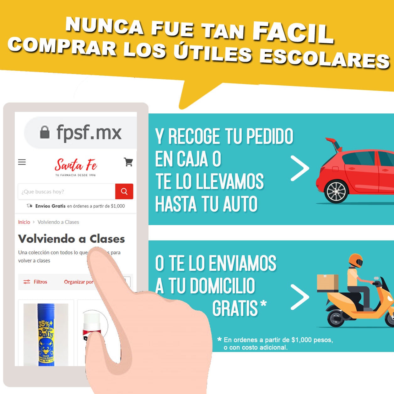 Comprar los útiles escolares nunca fue tan fácil