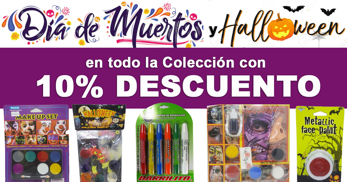Prepárate para el Día de Muertos y Halloween con 10% Descuento