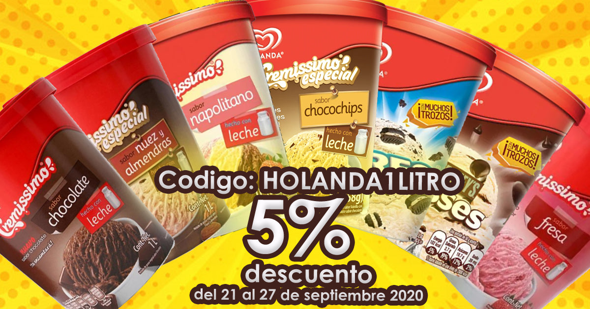 Descuento del 5% en Holanda de 1 Litro
