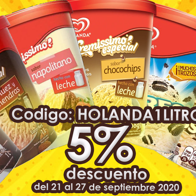 Descuento del 5% en Holanda de 1 Litro