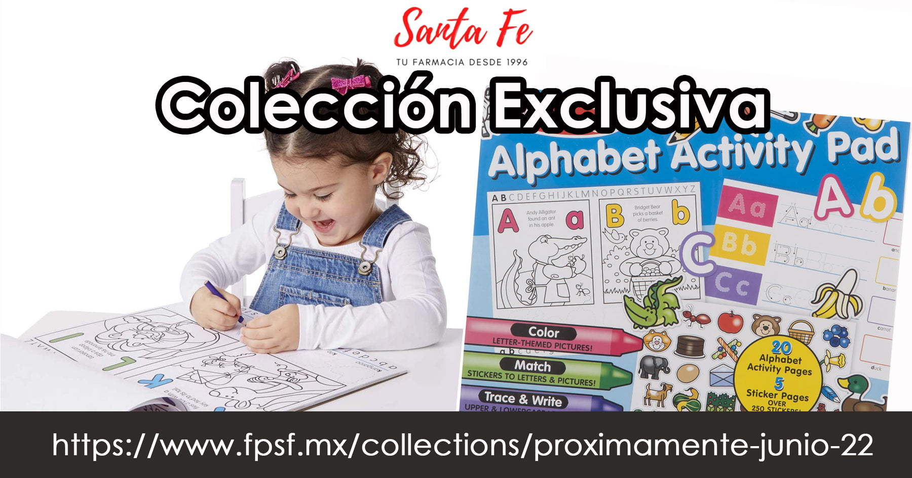 Coleccion Exclusiva Alphabet Activity Pad