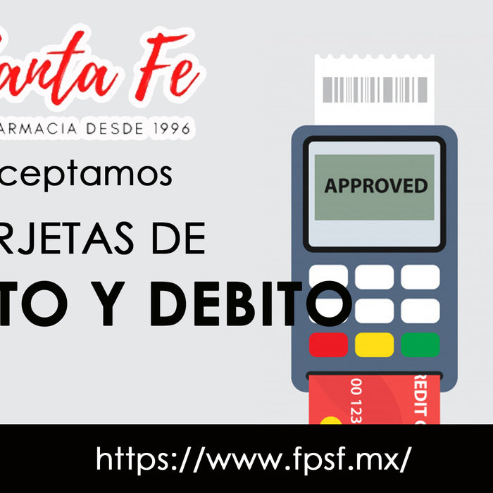 Paga con Tarjeta de Credito o Debito, Tu decides.