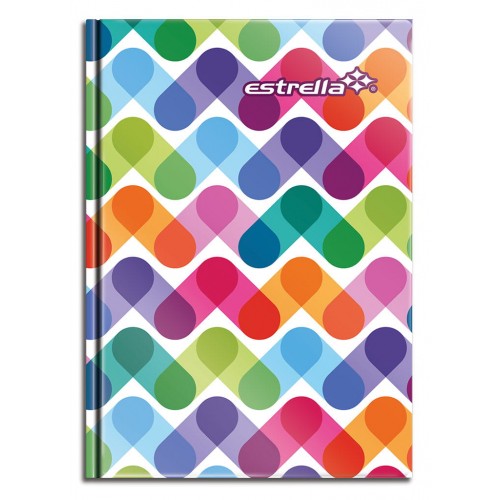 Libreta Pasta Dura 1/8 Raya 96 Hojas 10.7 x 15.3 cm Estrella