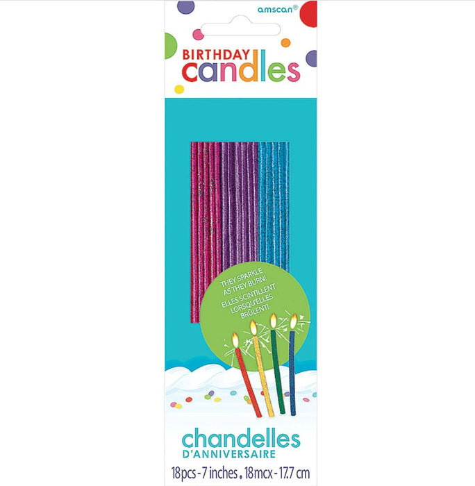 Vela de Cumpleaños Para Pastel Chispeantes con Diamantina Candles con 18 Velas Granmark