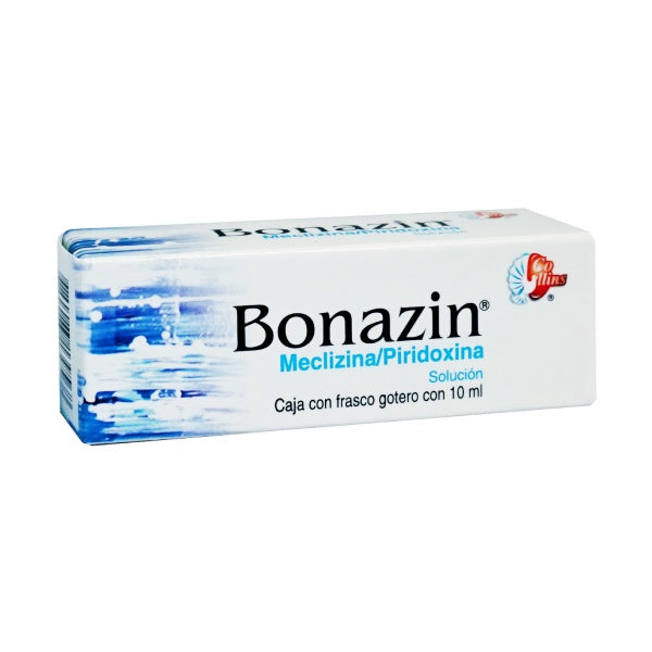 Bonazin Meclizina/Piridoxina Solucion Gotas 10 ml Colli Antiemético