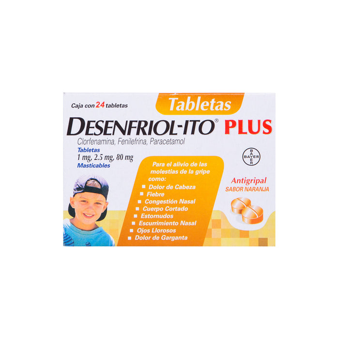 Desenfriolito Plus Antigripal 24 tabletas Bayer