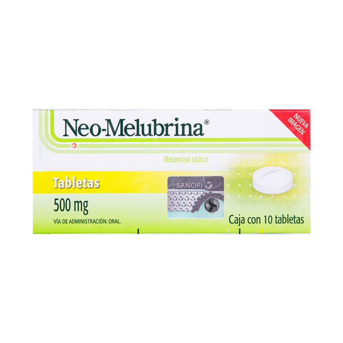 Neo-Melubrina Metamizol Sodico 500mg Caja con 10 tabletas Sanofi