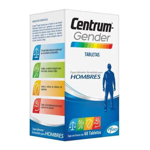 Centrum Multivitamínico Gender Hombres 60 tabletas Twopack Pfizer