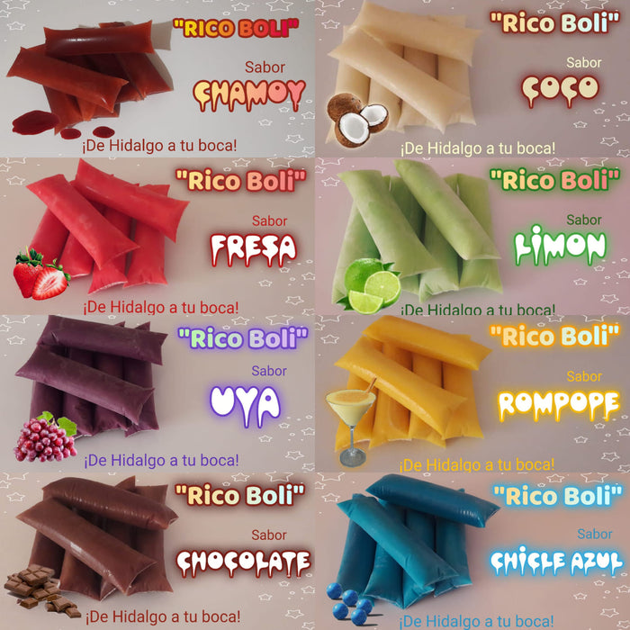 Bolis Grande Bolirico Congelado Varios Sabores 1 Pieza