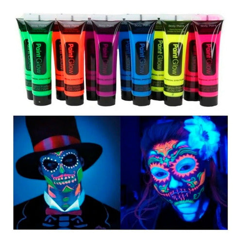 Maquillaje Paint Glow 25 ml Blanco Halloween