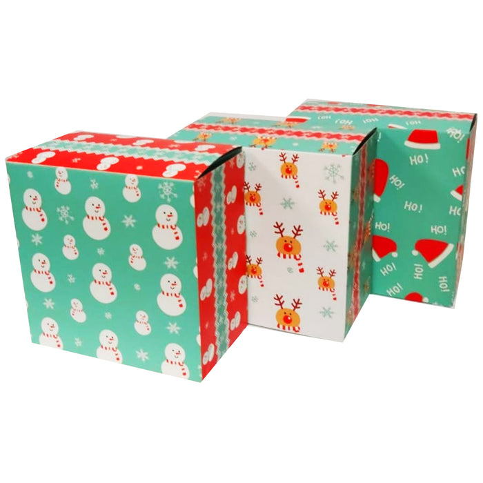 Caja Carton Navidad Chico 16 x 16 x 9 cm Granmark