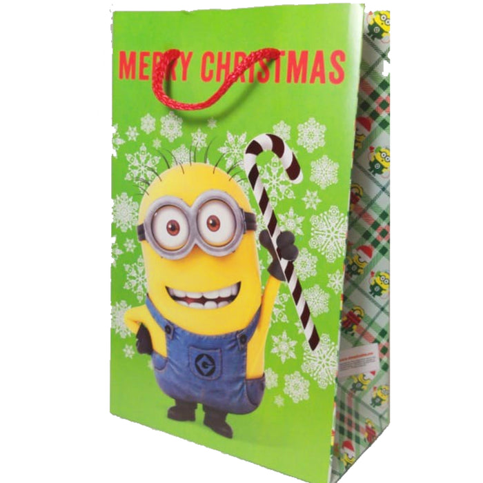 Bolsa de Regalo Chica Con Licencia Granmark Minion Navidad 22 x 14 x 8 cm 1 pieza