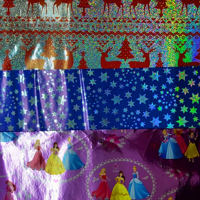 Papel De Regalo Holográfico 1 Pliego Hoja 50x70 cm