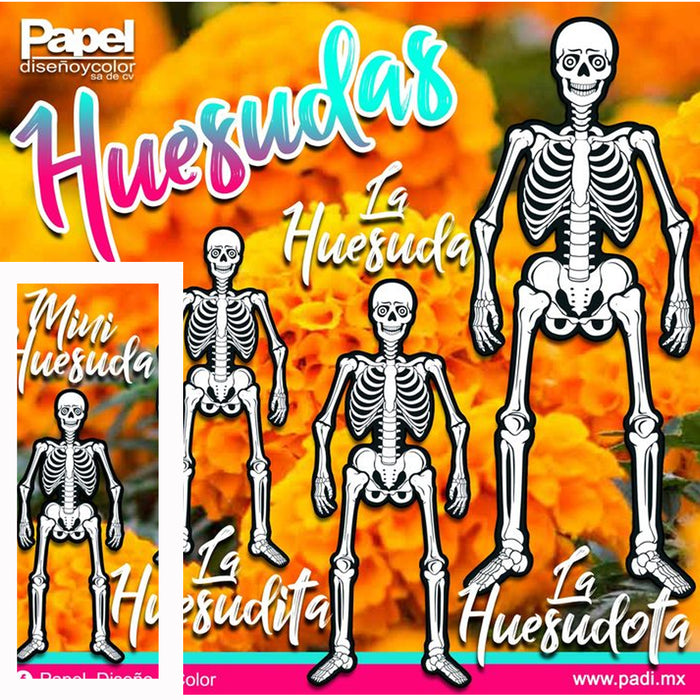 Figura Esqueleto de Foamy Dia de Muertos Divertiformas