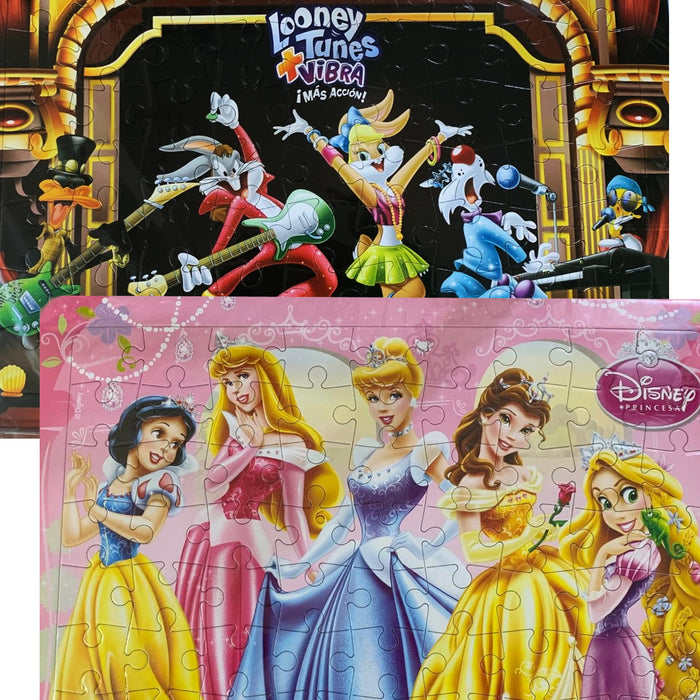 Rompecabezas 63 piezas Disney Pronces o Loonney Tunes