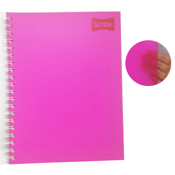 Cuaderno Profesional Raya Arillo Polycover Colores Neón 100 hojas Scribe 2050