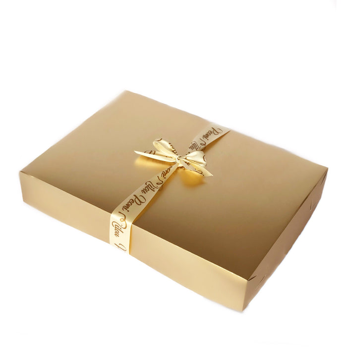 Caja Metalica #3 18 x 13 x 5 cm Padi Dorada/Plata