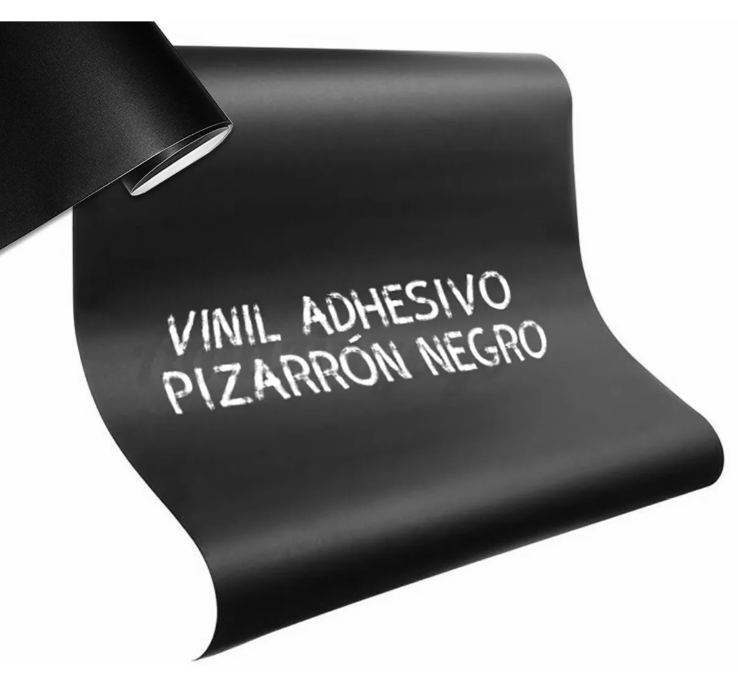 Pizaron Negro Adhesivo Sticker 45 x 30 cm Home Inspiration con Diseño