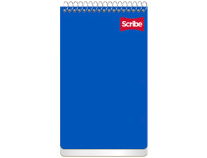 Libretas De Taquigrafía Grande 80 Hojas Espiral Scribe