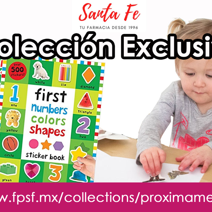 Colección Exclusiva Sticker Book Fist Numbers Colors Shapes