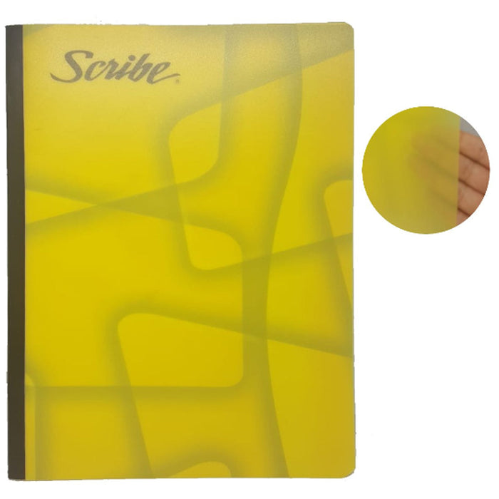 Cuaderno Profesional Cosido 5 mm  Plastificado Semi Transparente 100 hojas Scribe
