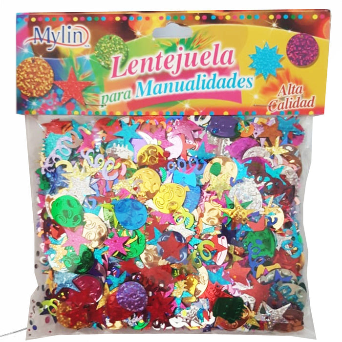 Lentejuela Mariposas Blanco para Manualidades Alta Calidad 15 g Mylin