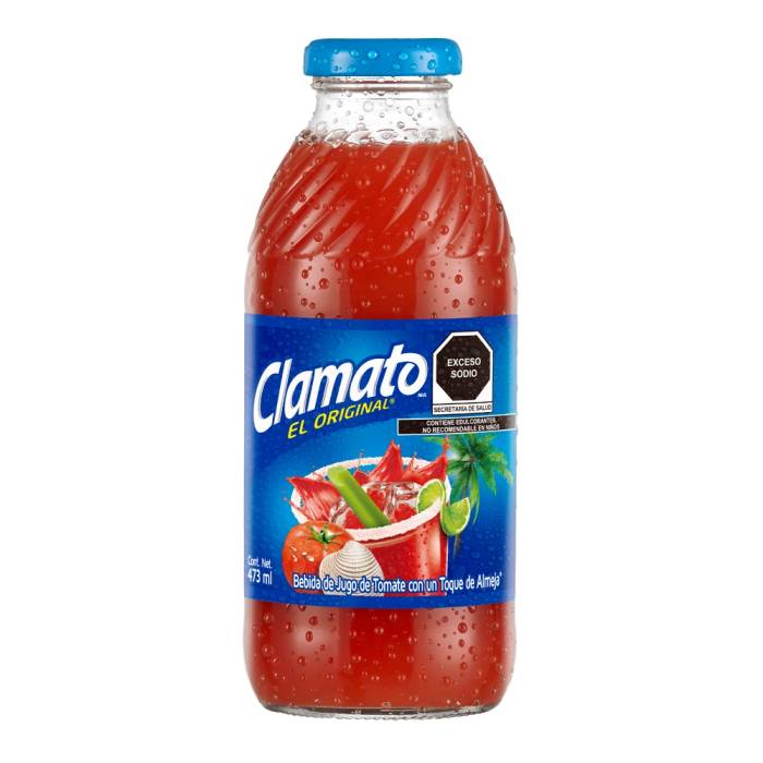 Clamato Original Frasco 296 Ml Jugo de Tomate con Toque De Almeja