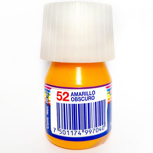 Pintura Baco 20 ml Amarillo Obscuro #52