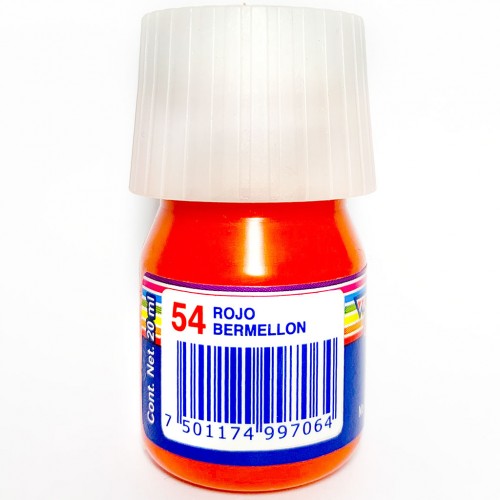Pintura Baco 20 ml Rojo Bermellon #54