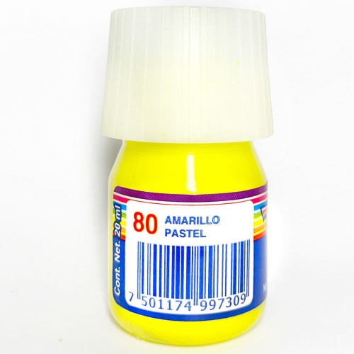 Pintura Baco 20 ml Amarillo Pastel #80