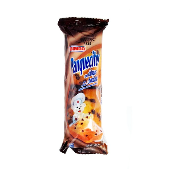 Panquecito Con Chispas Sabor A Chocolate 70 gr Bimbo