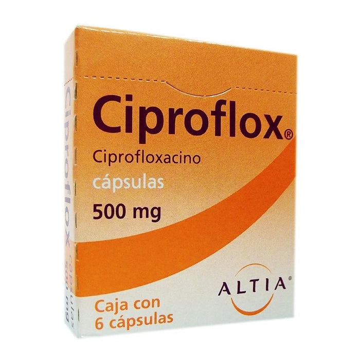 Ciproflox 500 mg oral 6 capsulas Altia