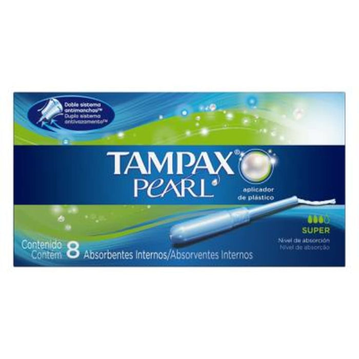 Tampax Pearl Super Absorción 8 absorbentes