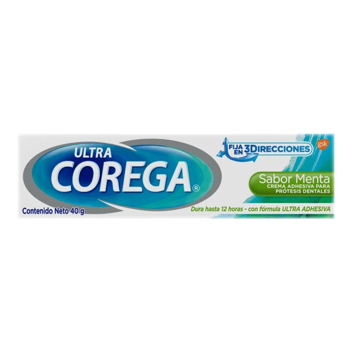 Adhesivo Dental Ultra COREGA 40 gr Sabor Menta Gsk