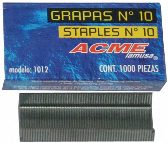 Grapa #10 1000 Piezas Acme 1012
