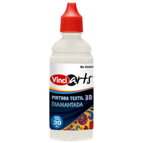 Pintura Textil Diamantada Blanco 30 ml