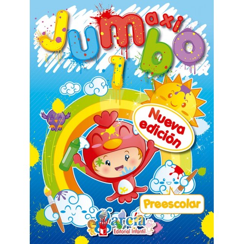 Libro Jumbo 1 Axi para Colorear y Actividades Editorial Garcia