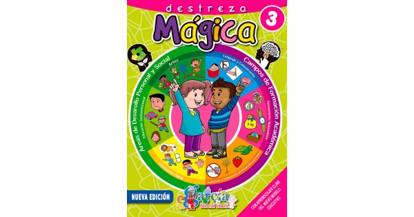 Libro Destreza Mágica 3 para Colorear y Actividades Editorial Garcia