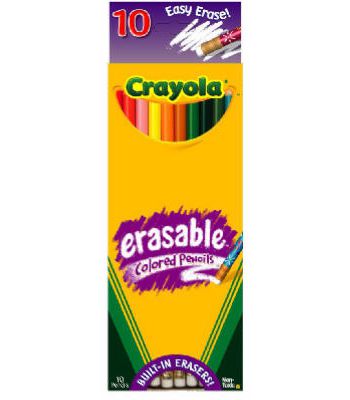 Lápices De Colores Borrables 10 Piezas Crayola