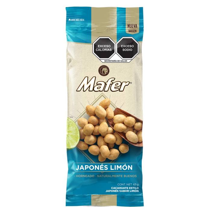 Mafer Japonés Limón 65 g. Cacahuate estilo Japonés