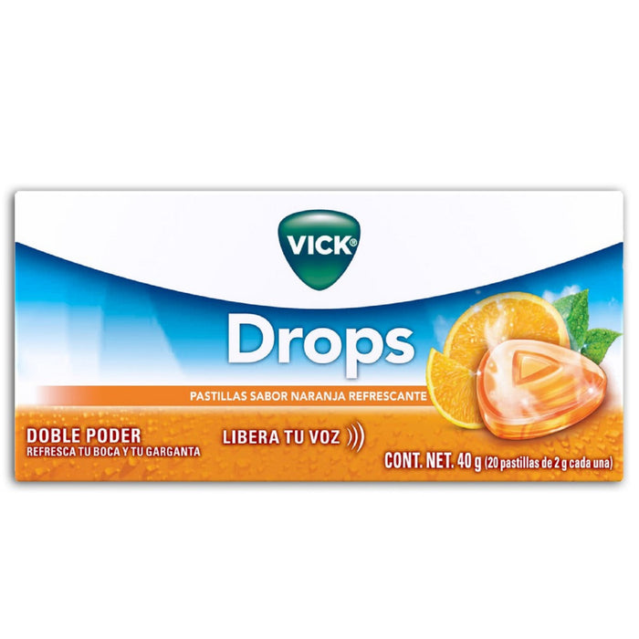 Vick Pastillas Sabor Naranja Con 20
