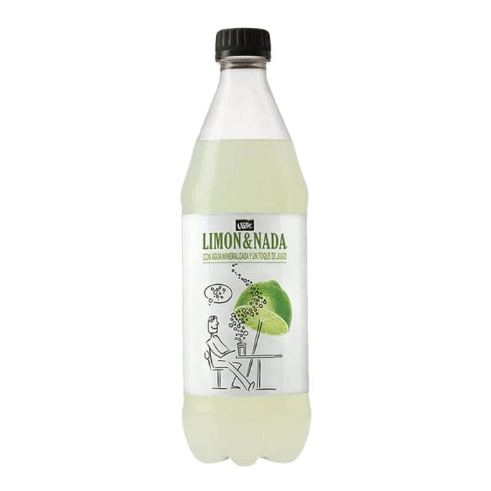 Limon&Nada Con Agua Mineral Y Un Toque De Jugo 600Ml