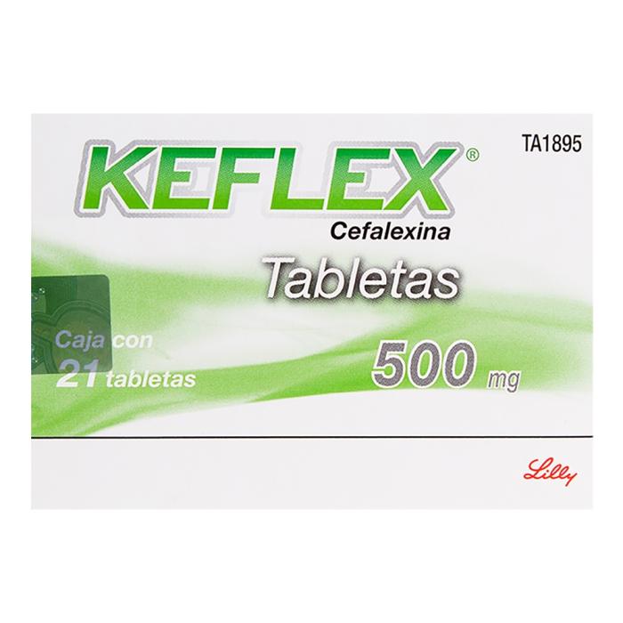 Keflex Cefalexina 500 Mg. Oral 21 Tabletas Lilly