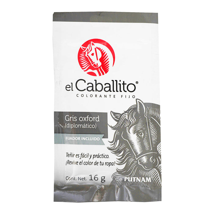 Pintura Textil El Caballito Color Gris Oxford 16 G