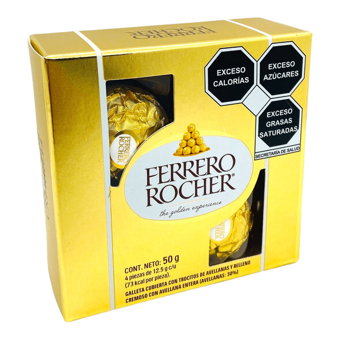 Ferrero Rocher 4 piezas 50 g. Ideal para Regalar