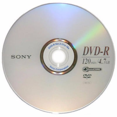 Dvd+R Sony 120 Min/4.7 Gb