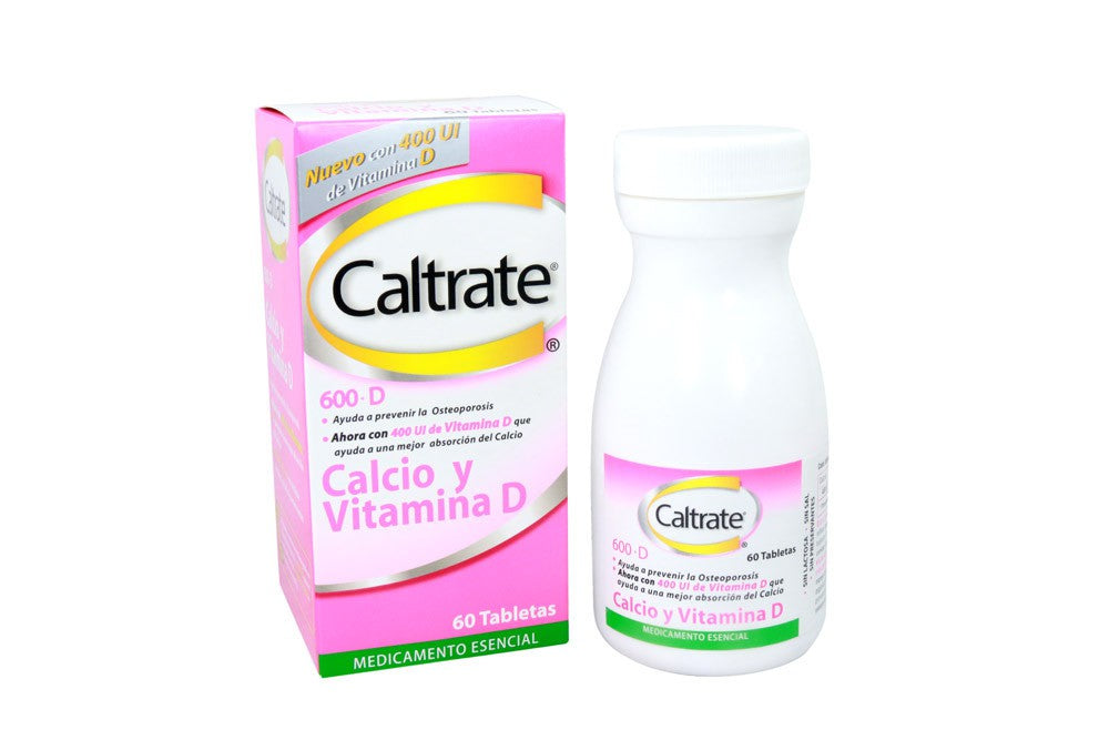 Caltrate 600+D Frasco 60 Tabletas Pfizer