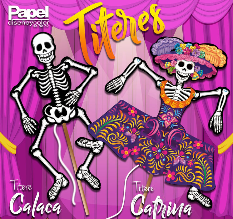 Dia de Muertos Títere Catrina Padi