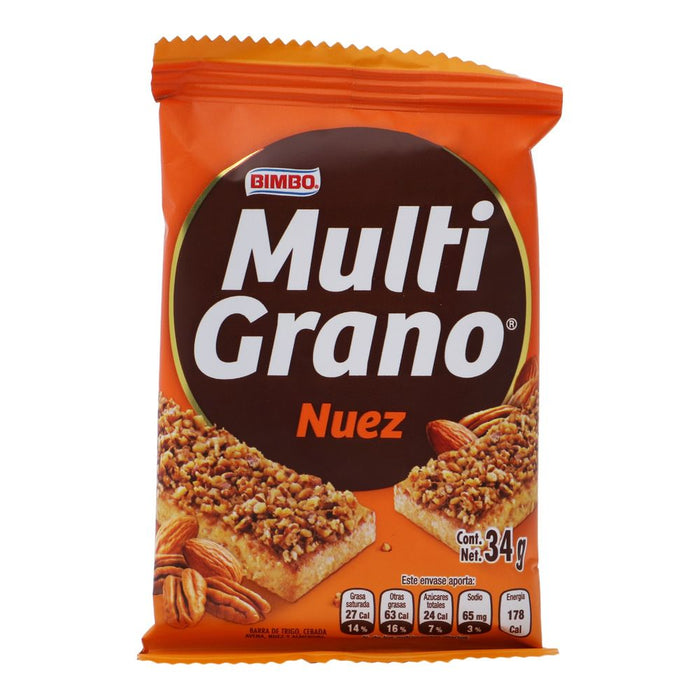 Bimbo Multigrano Barras De Nuez  34 G